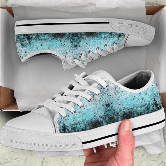 Black and teal sneakers hotsell