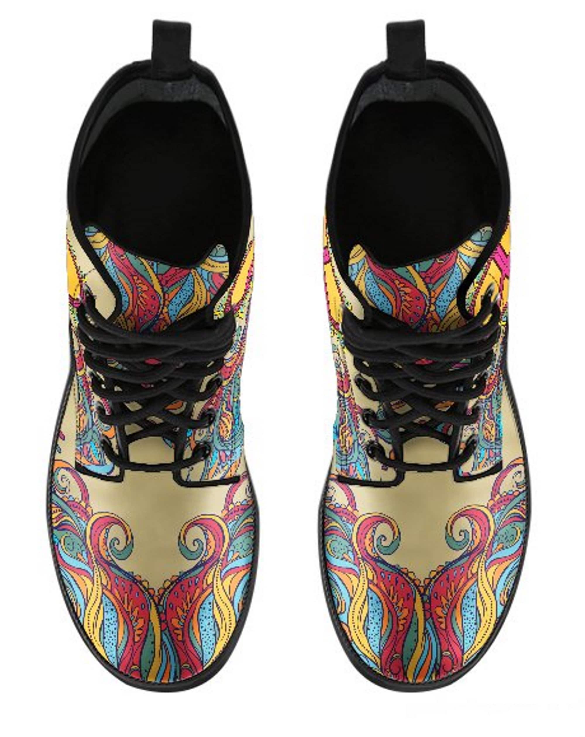 Hippie Peace Print Women's Boots