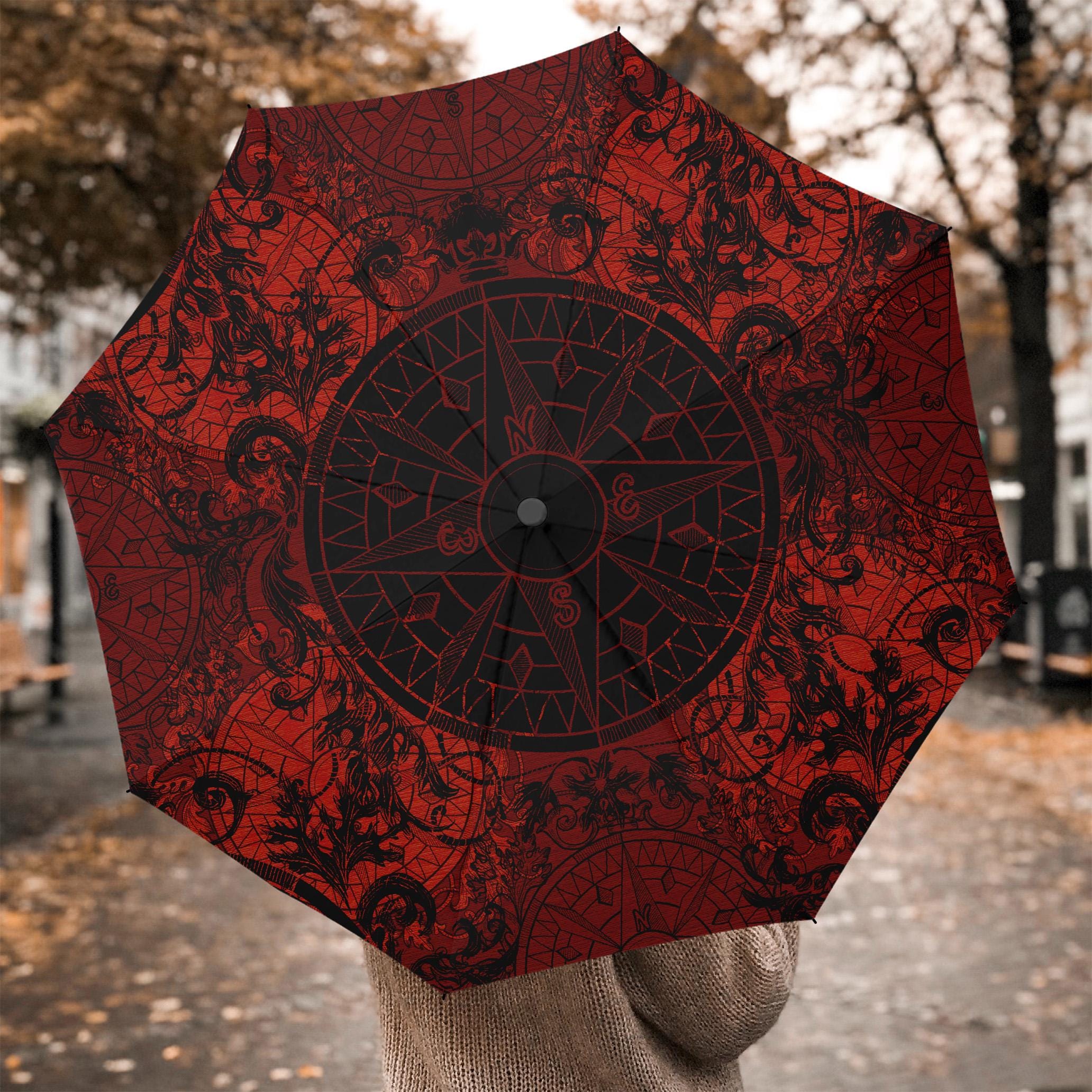 Red and Black Mystic Umbrella Mother's Day Gifts for Girl