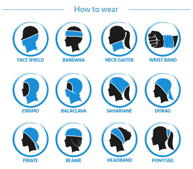 Tiger Animal Print Bandana Face Masks Tube Bandana Funny Etsy