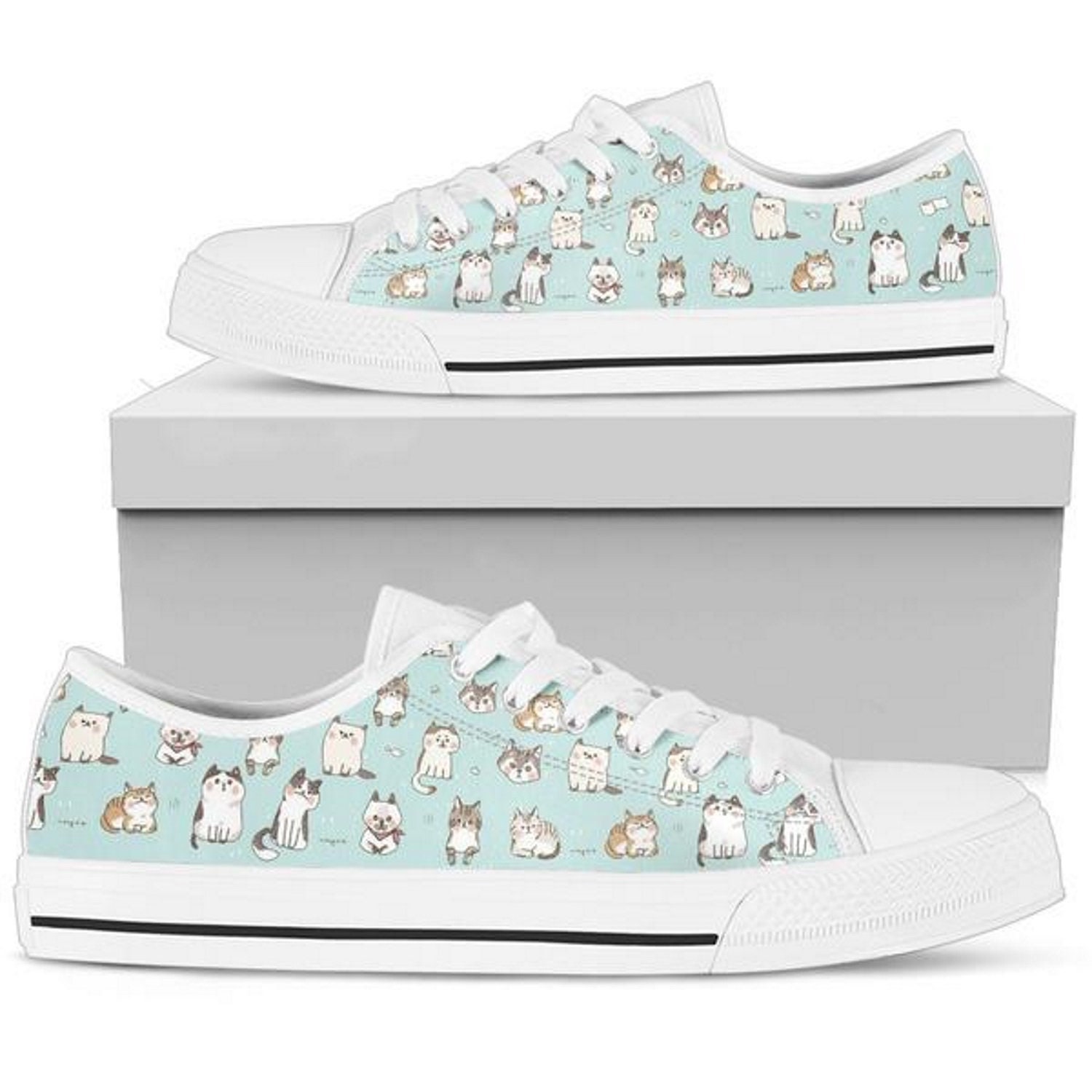 Cat Womens Sneakers Crazy Cat Lady Converse Walking Converse - Etsy