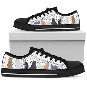 Painted Cat Sneakers Women Customized Gifts for Mothers Day Pets Painted Shoes High Quality Athletic