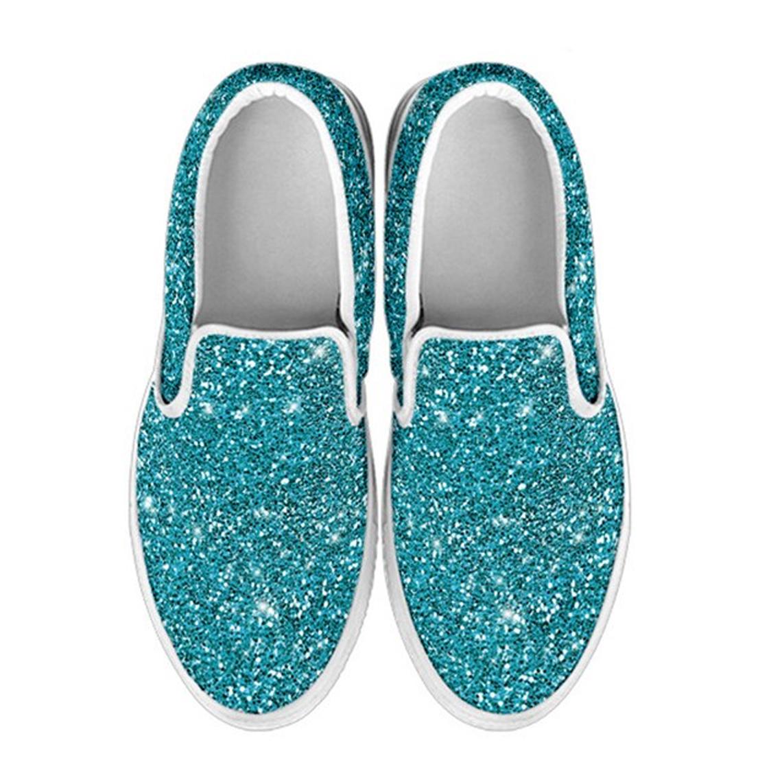 Glitter vans womens slip ons online