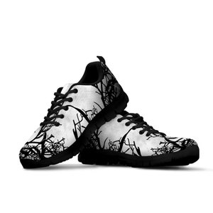 Women&#39;s Gloomy Tree Custom Sneakers, Birthday Gifts idea  Casual Cute Shoes