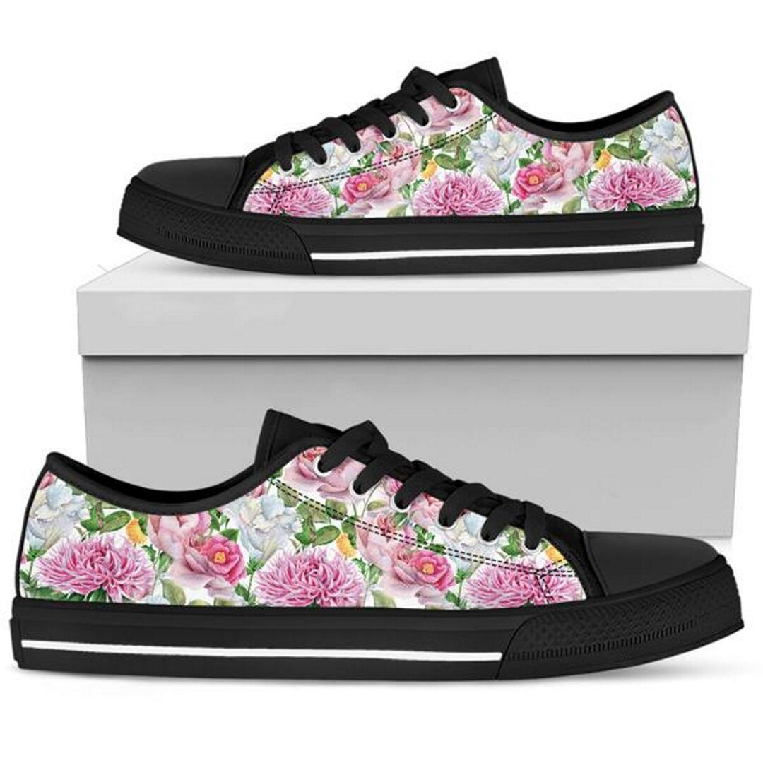 Floral Sneakers Women's Sneakers Customized Converse - Etsy