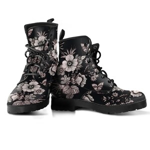 Women&#39;s Flowers Handcrafted Boots, Mother&#39;s Day Gifts for Birthday,   Cute Shoes