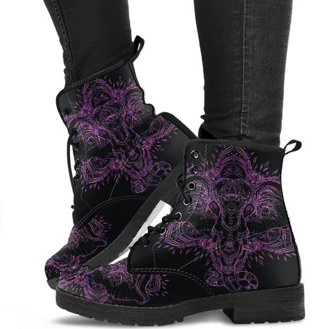 Watercolor Elephant Handcrafted Boots main image 1