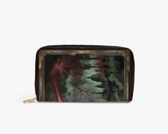 Krieg der Welten — H. G. Wells 1898 Lange Brieftasche mit Handgelenkschlaufe