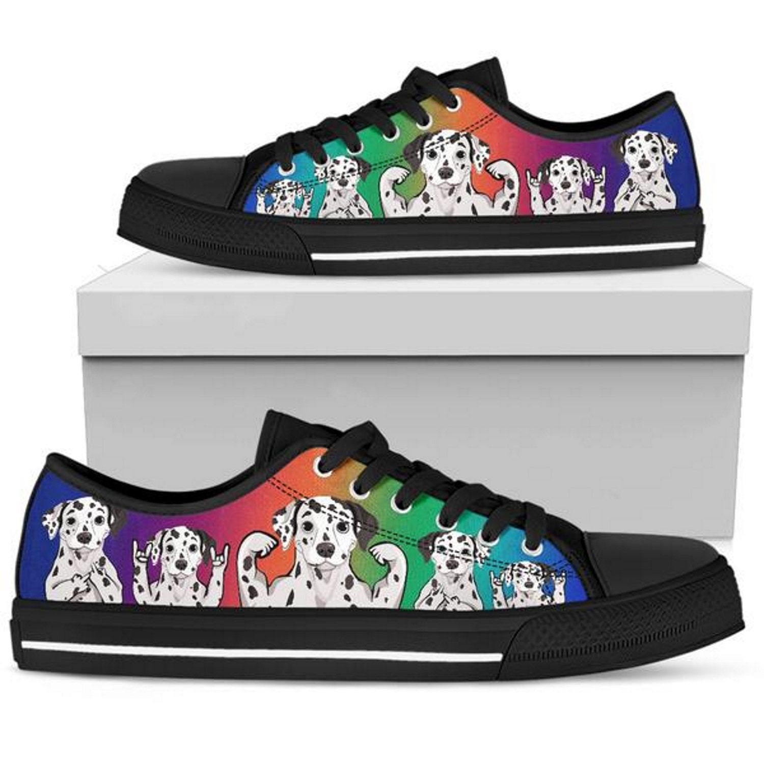 Dalmatian Womens Sneakers Customized 