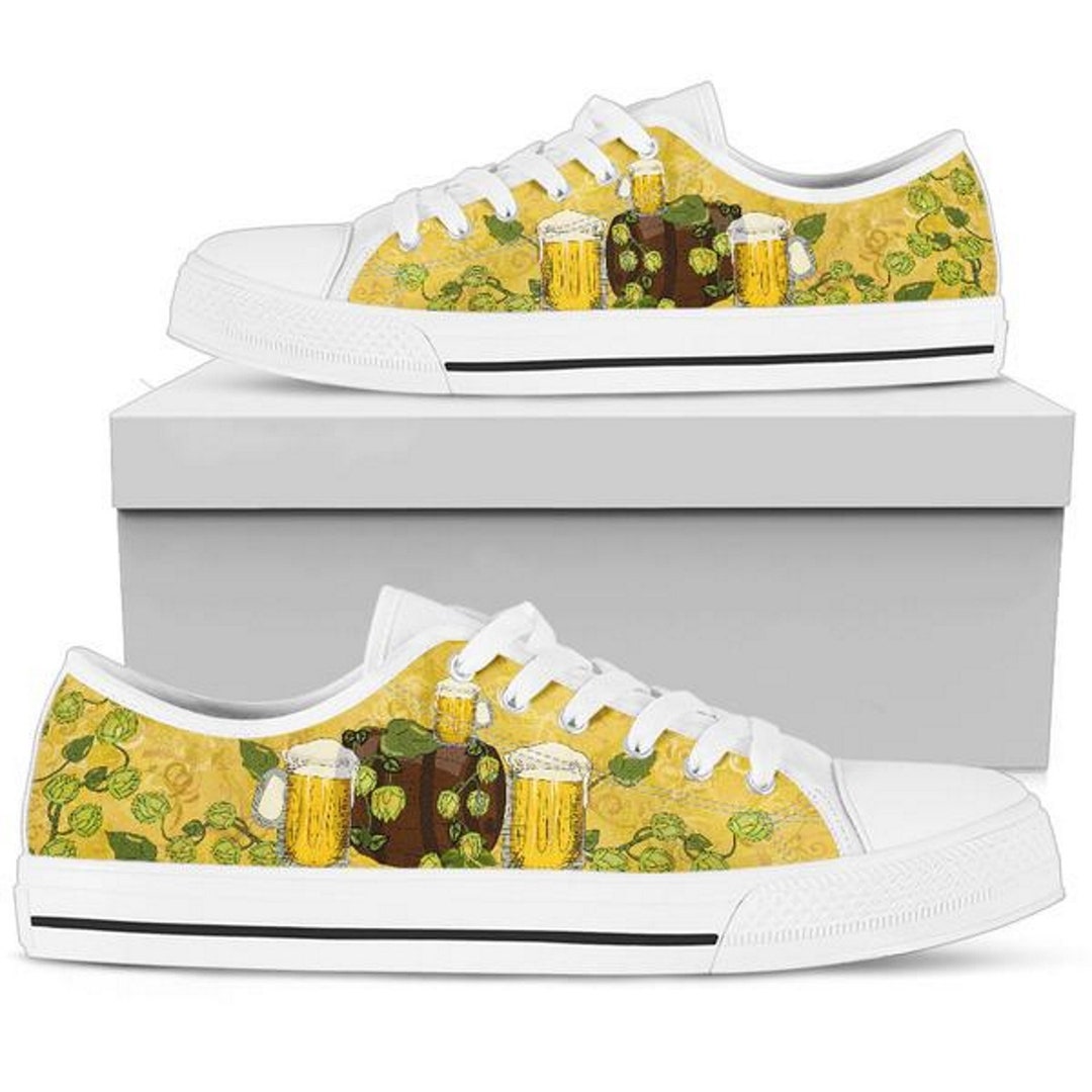 Beer Style Womens Sneakers Customized Gifts Beer Her Friend Flat ...