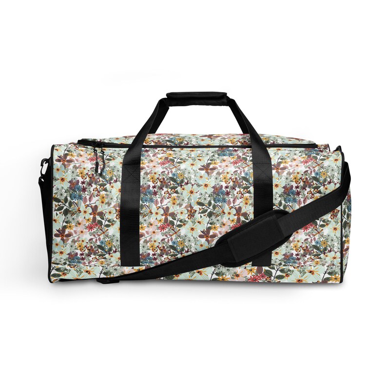 Beautiful Floral Duffle Bag Girlfriend Gifts for Her Etsy