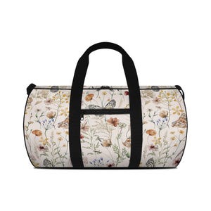 Bolsa de viagem com borboleta em aquarela: mochila feminina para academia