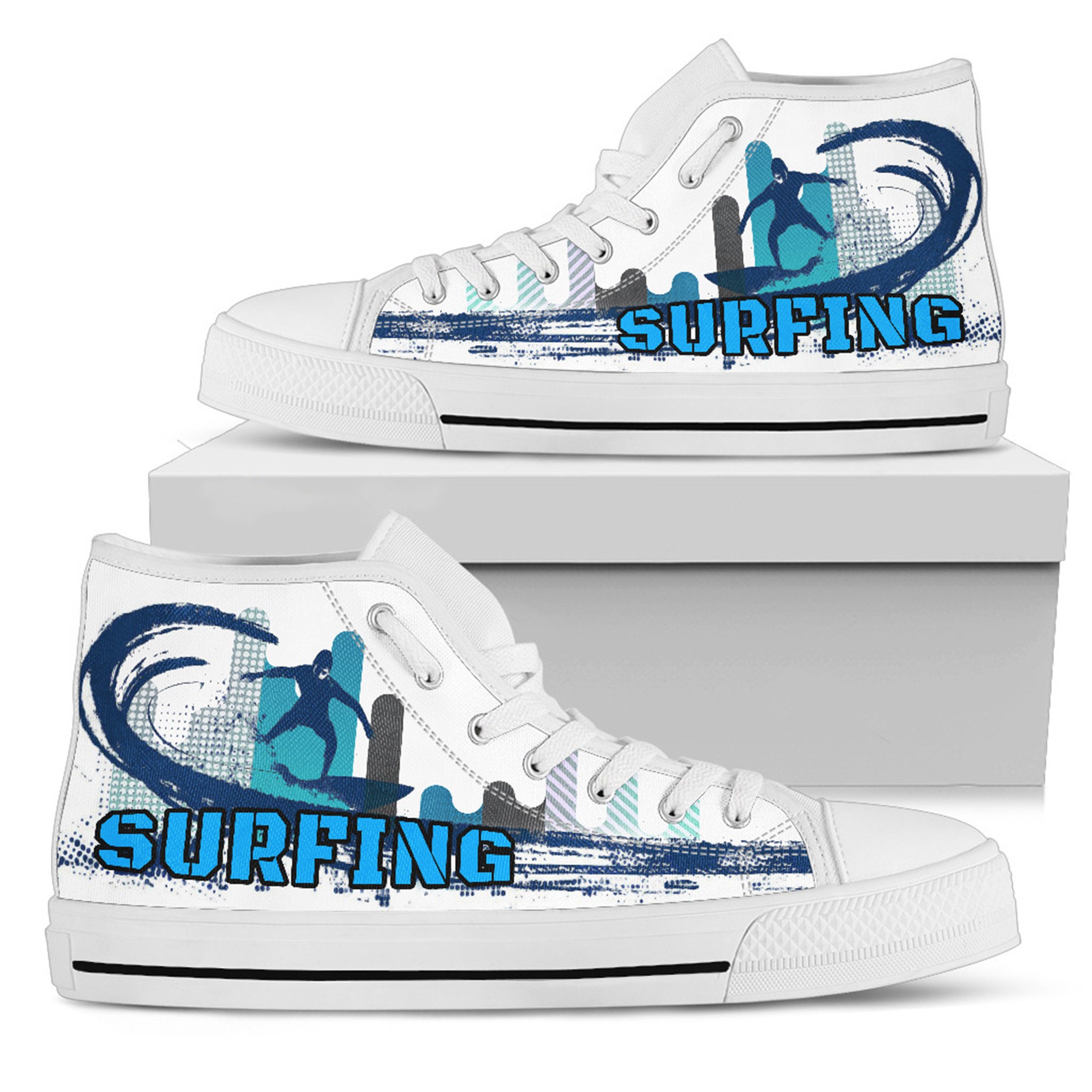 Surfing High Top Sneakers
