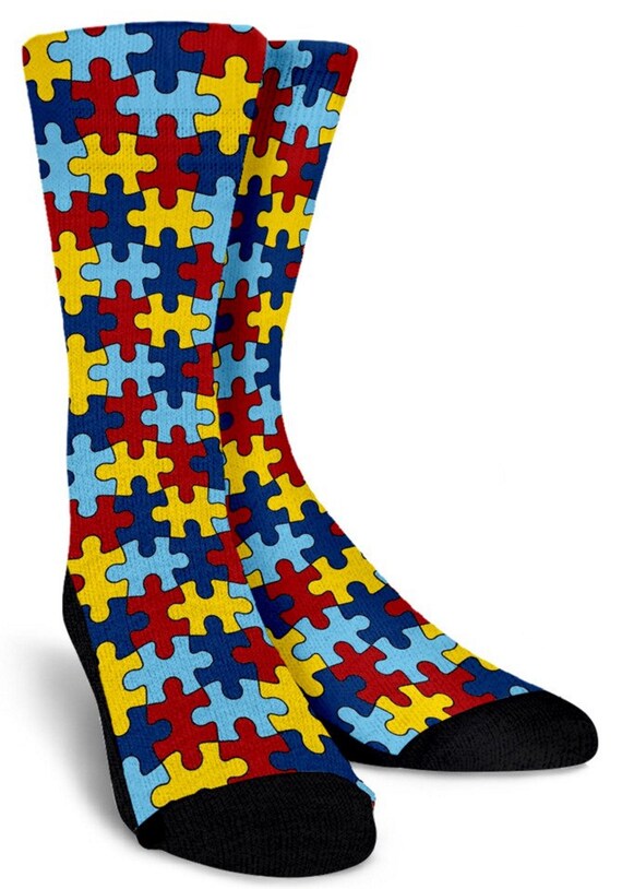 Autism Socks Awareness Womens Custom Funny Angkle Personalized - Etsy