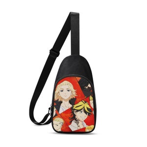 Anime Front Chest Bag, Backpack, Gift for Her, Purse, Shoulder Bag, Gift for Anime Lovers