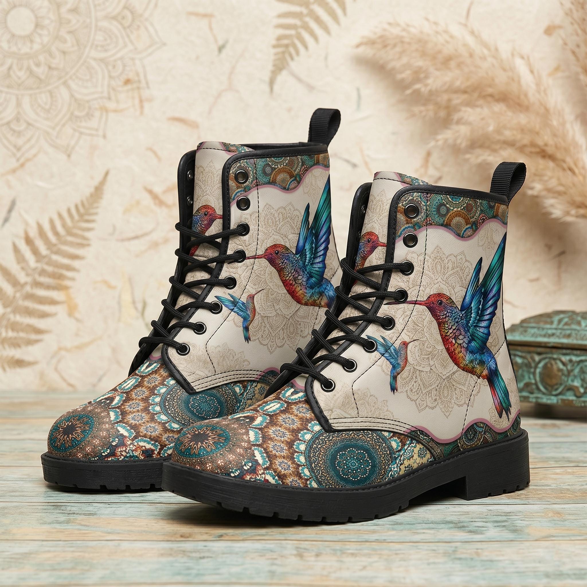 Hummingbird Vintage Mandala Women display picture 1