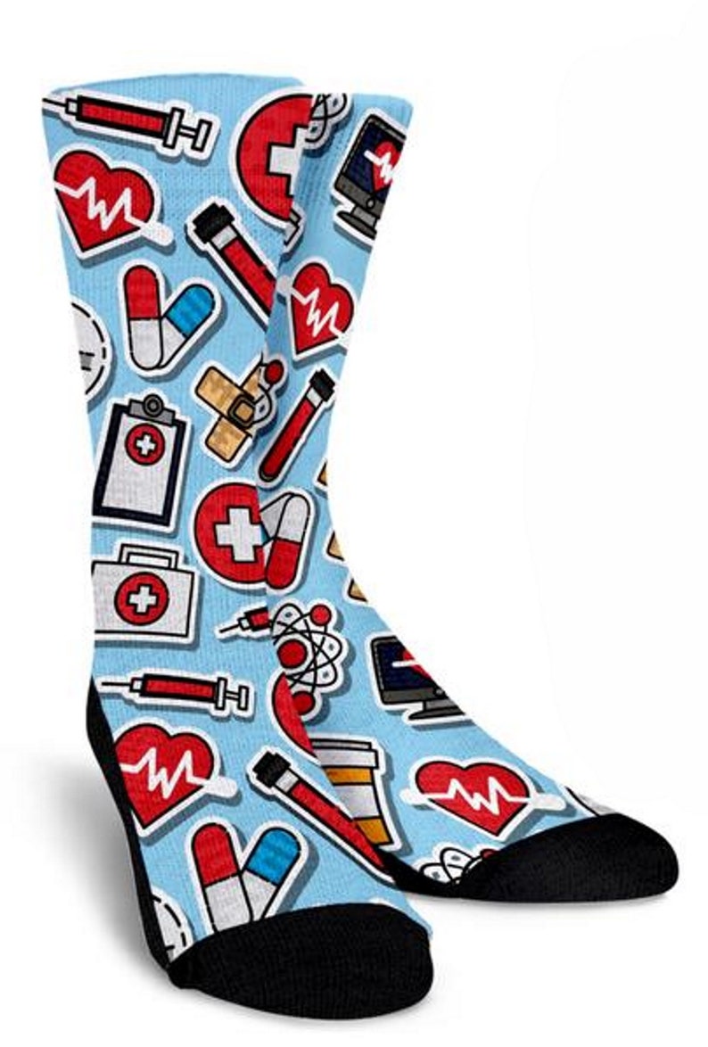 Mens Sock Custom Printed Socks Cool Socks Crew Socks Womens Socks Crazy Socks Nursing Socks Personalized Socks Socks Animal Prints