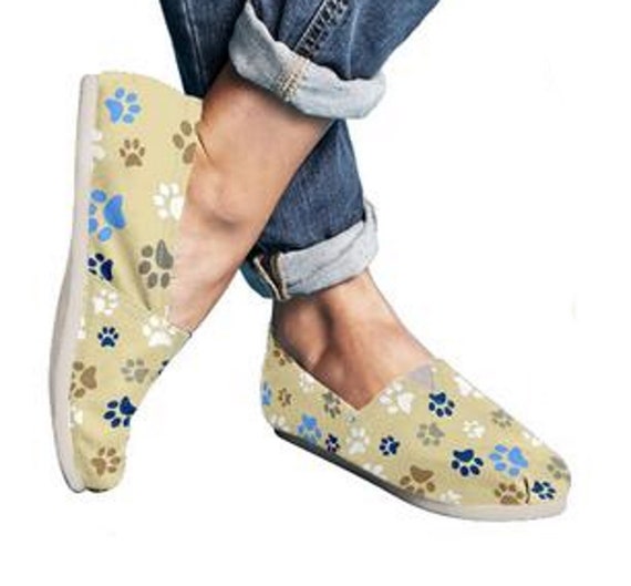 shoes with paw prints