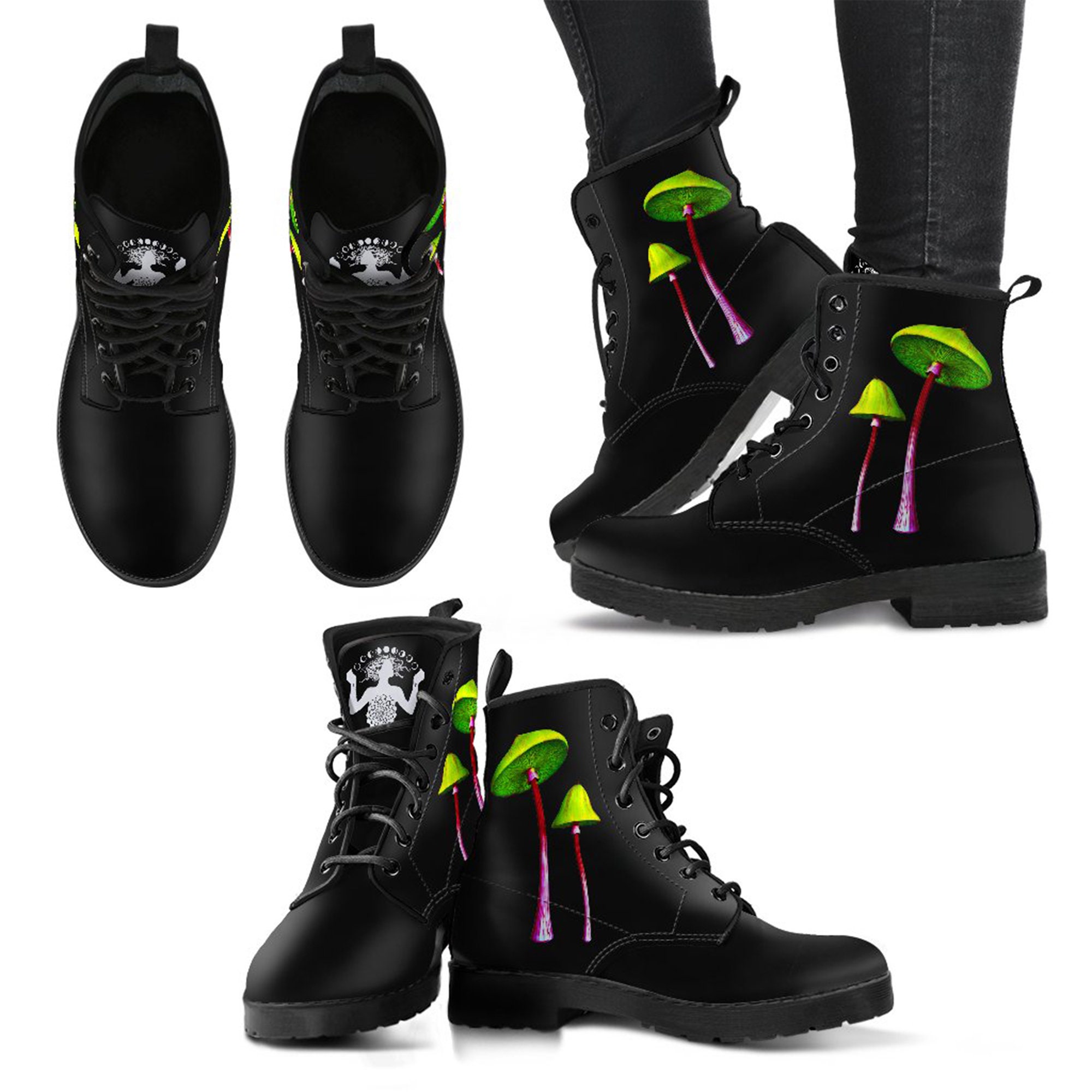 mushroom leather boots