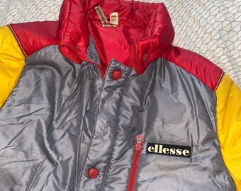 Vintage Ellesse Padded Coat 70s Coat in 
