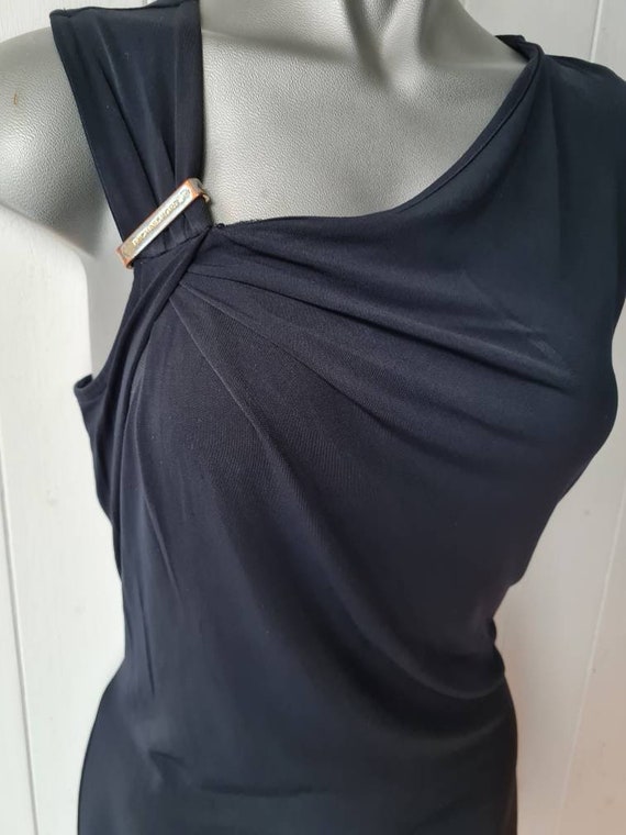 Vintage Black Top by Michael Kors 90s Y2k Black Acemetric Top