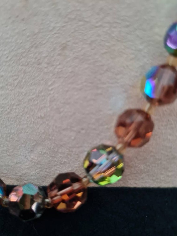 Vintage necklace,  50s, 60s, stunning sparkly cry… - image 5