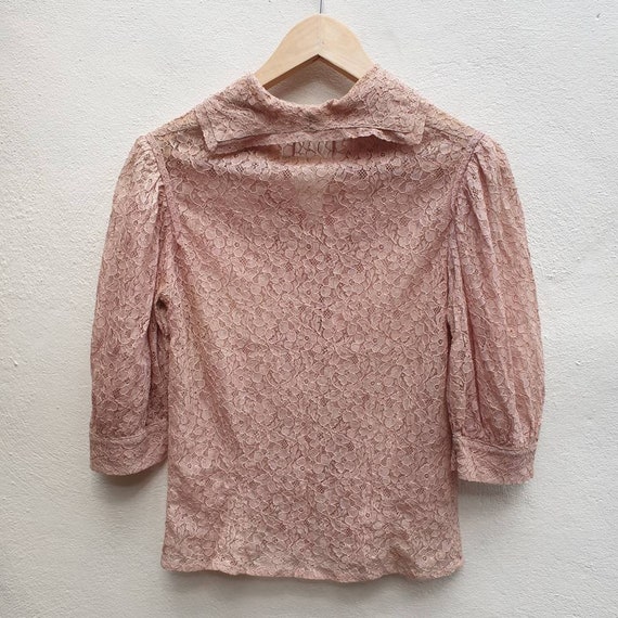Vintage lace blouse, 40s blouse, lace blouse, fit… - image 5