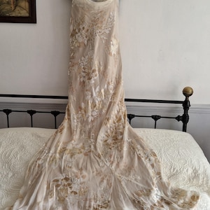 monsoon gold maxi dress Cecilia 100% Cotton Smocked Maxi Dress in Muted Gold Plaid (Lined) main image 0