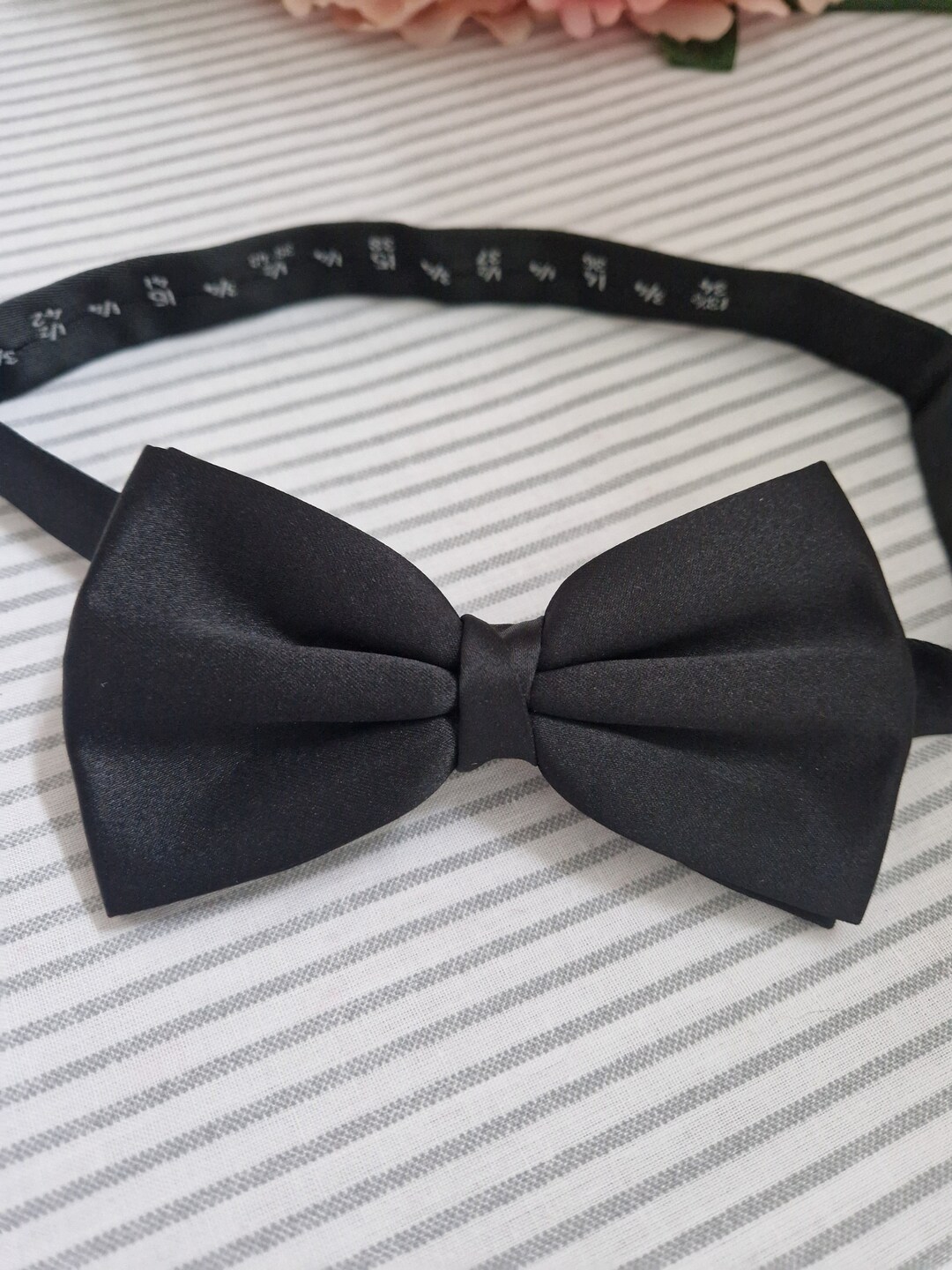 Vintage Bow Tie by Piscador Black Dickie Bow in Excellent Etsy