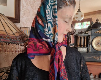 Vintage Silk Stole - Etsy