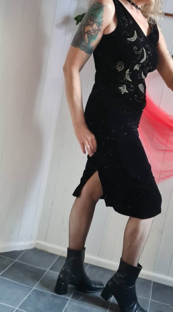 J taylor sleeveless embellished cape shift dress discount