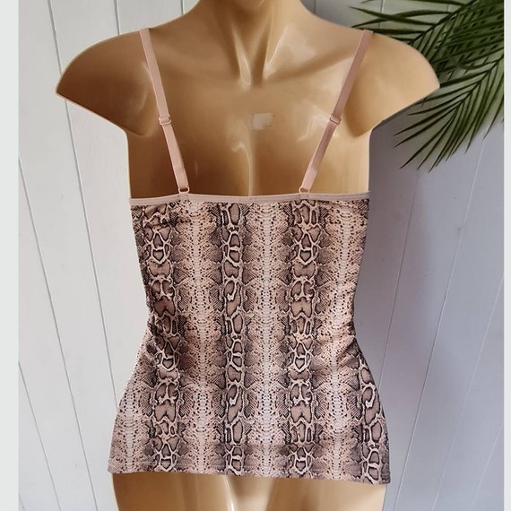 Animal print stretch vest cami top by SophieB lac… - image 3