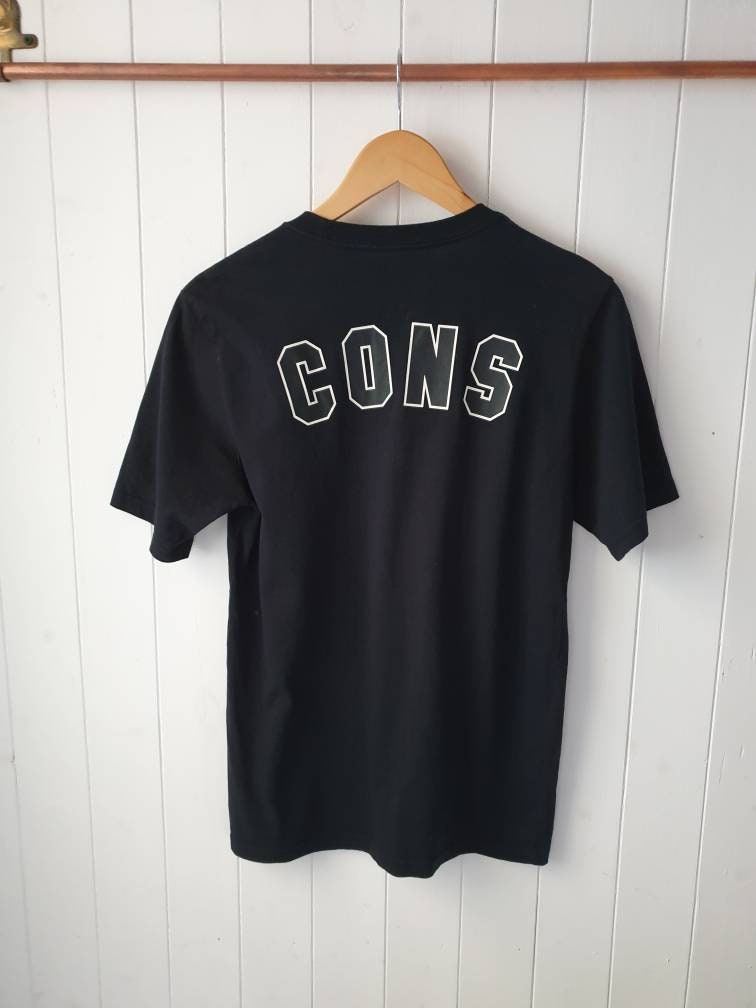 Image of Converse Retro Tshirt, Spellout, Black Tshirt