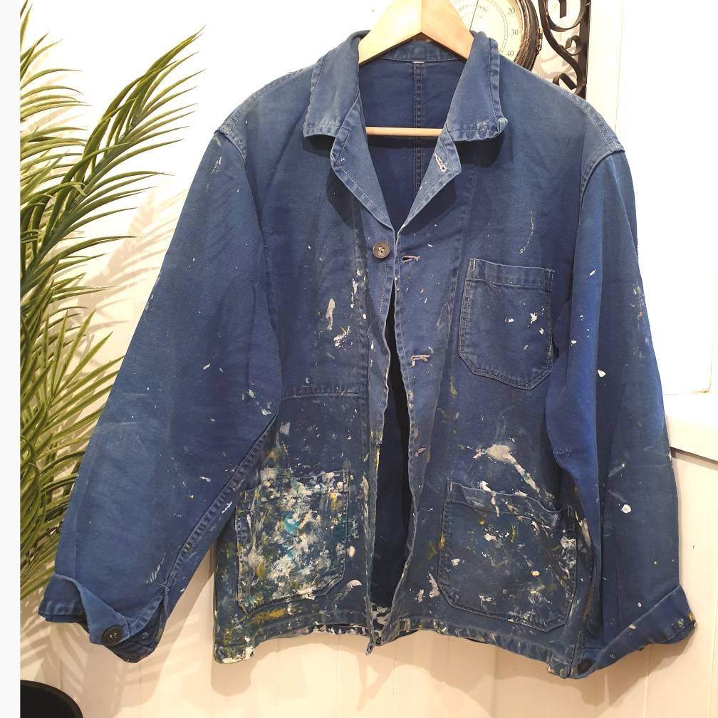 Image of Vintage Chore Jacket, Au Molinel Vintage 1950S French Jacket Artist Coat