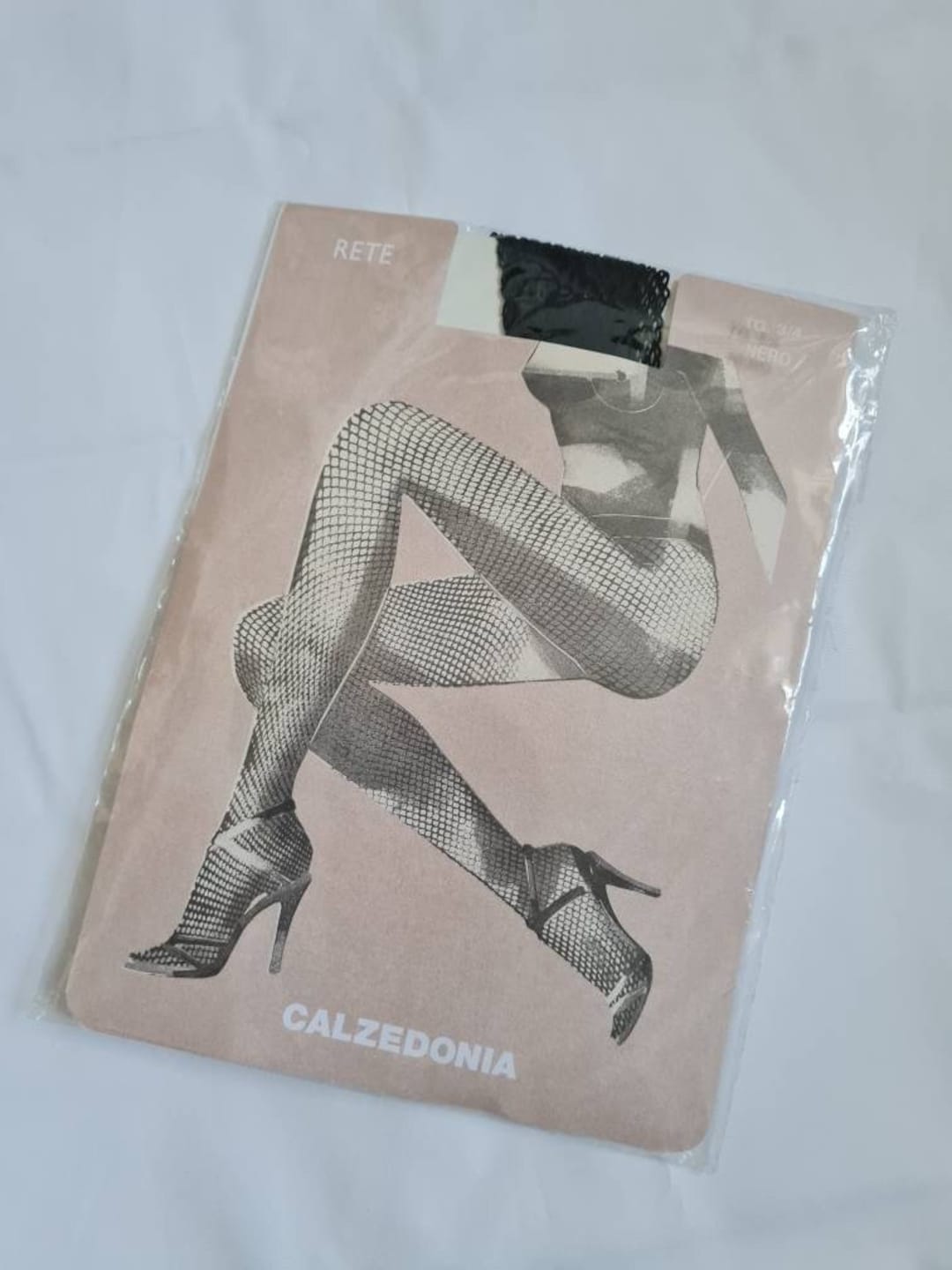 Vintage Black Fishnet Tights, by Calzedonia, Fishnets, Deadstock