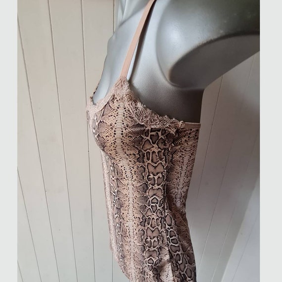 Animal print stretch vest cami top by SophieB lac… - image 4