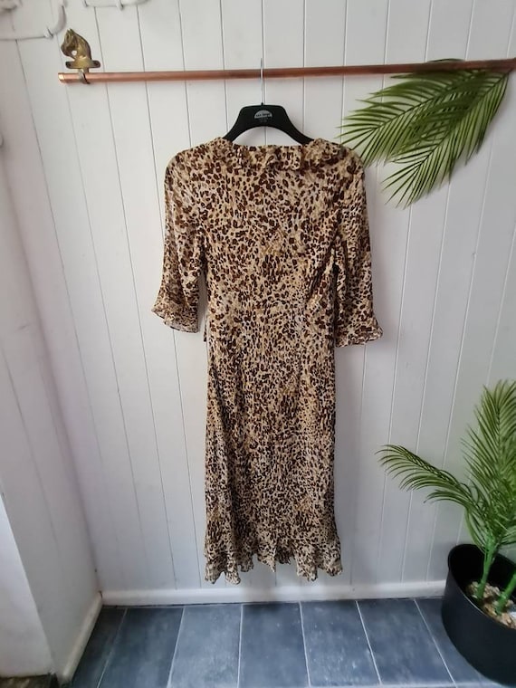 Animal print sale floaty dress