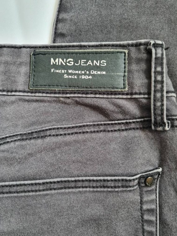 Womens Vintage Jeans Mango Low Rise Skinny Faded Grey | Etsy
