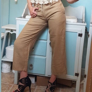 Vintage Armani Hose, Armani Jeans, Vintage Leinenhose, Weitbeinhose, Armani
