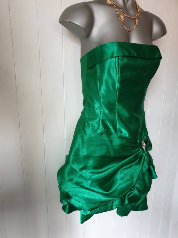 Vintage corset dress, Jessica McClintock, Gunne S… - image 6