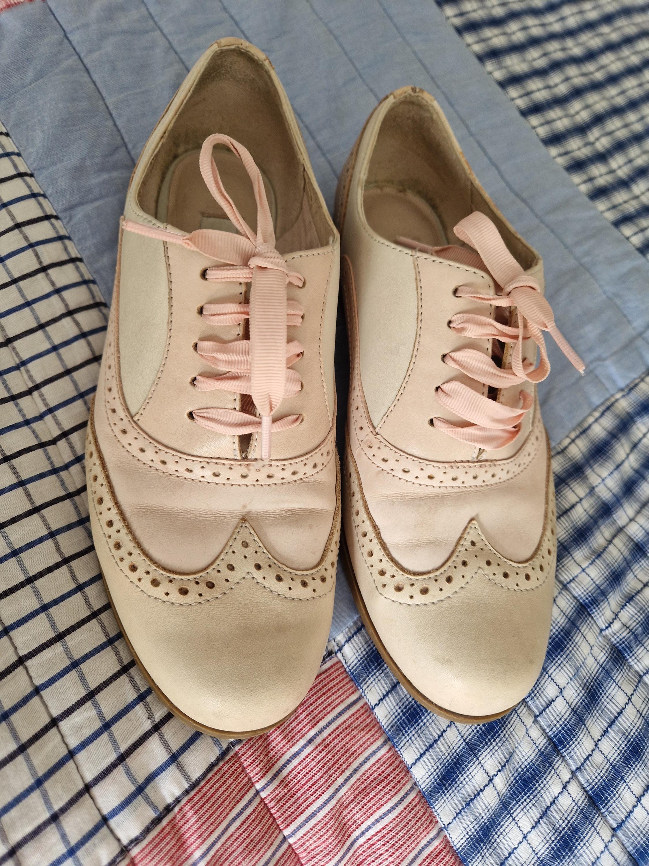 Clarks pink brogues online