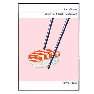 Music For A Sushi Restaurant Harry Styles Print