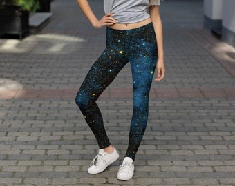 FullStars  Space Printed Leggings - Legging Bay