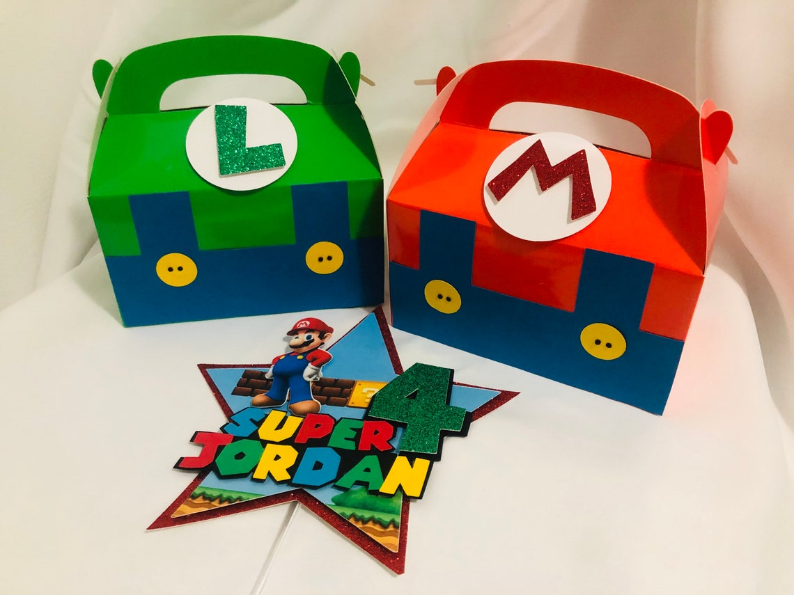 Super Mario party boxes | Etsy