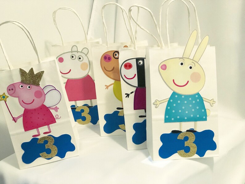 Peppa Pig Favor Bags Etsy