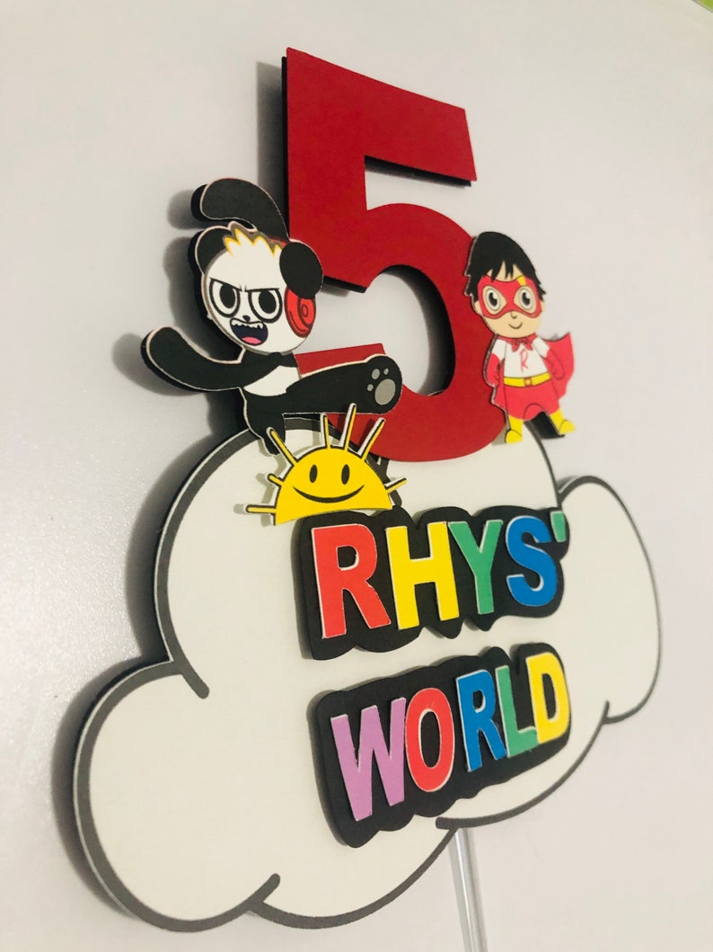ryans world cake topper etsy