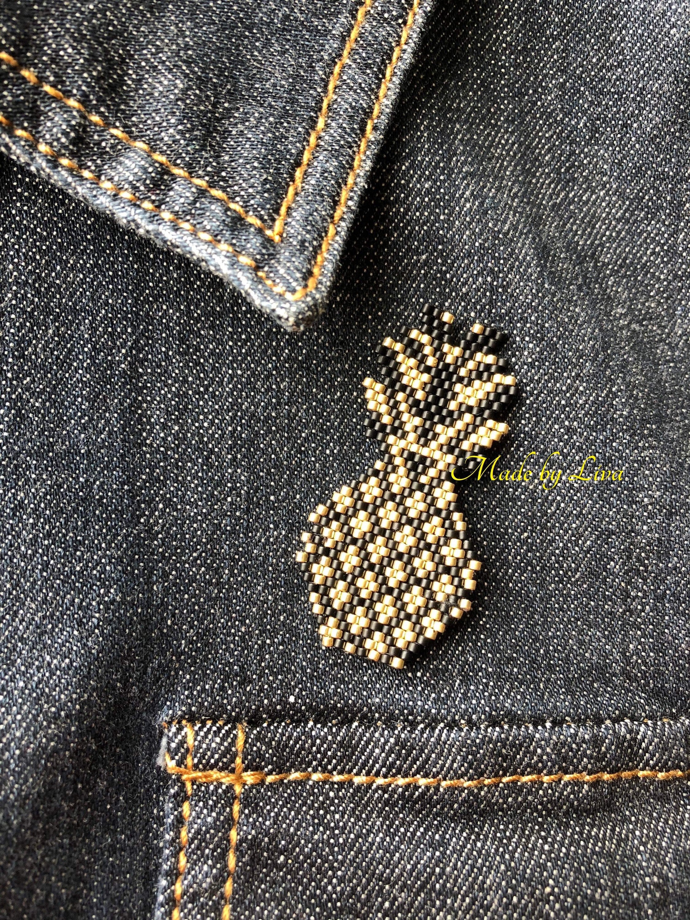 Broche Fantaisie Ananas En Acier Inoxydable Incrustée De Strass Roses - Neuf Avec étiquette