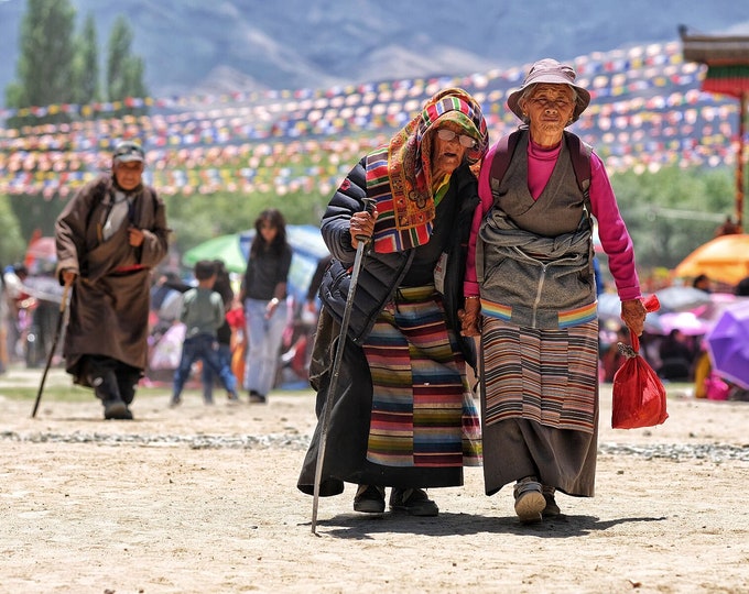 Old Ladies, Ladakh 2018