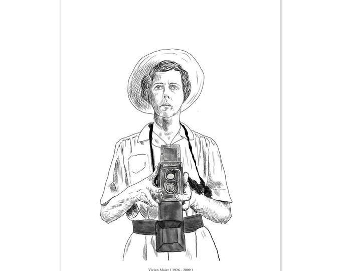 Famous Photographers - Vivian Maier - Premium Poster on matte paper