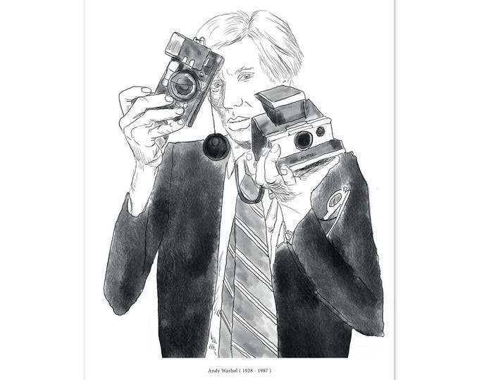 Famous Photographers - Andy Warhol - Premium Poster on matte paper